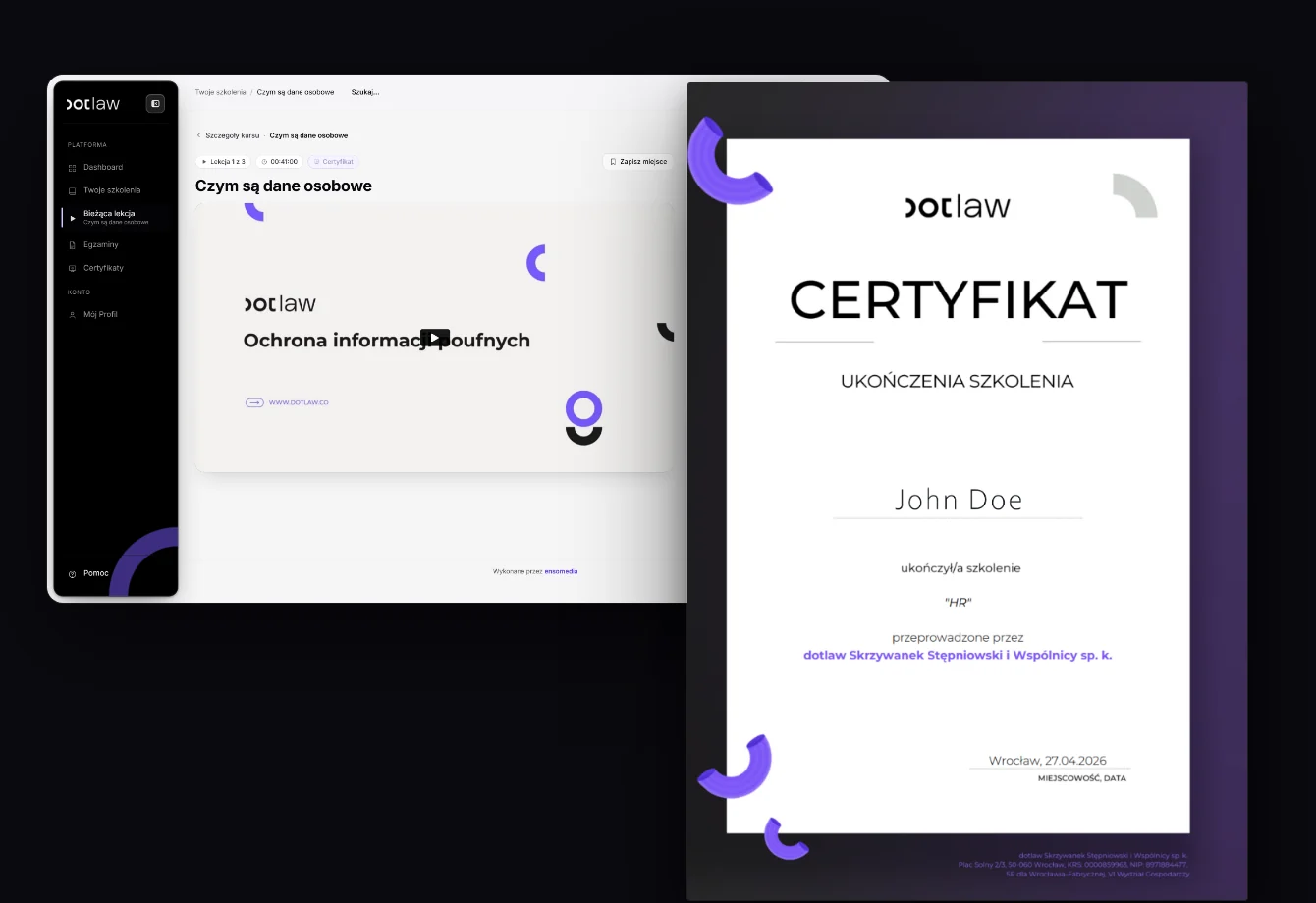 Akademia dotlaw: Wielofirmowy system LMS B2B