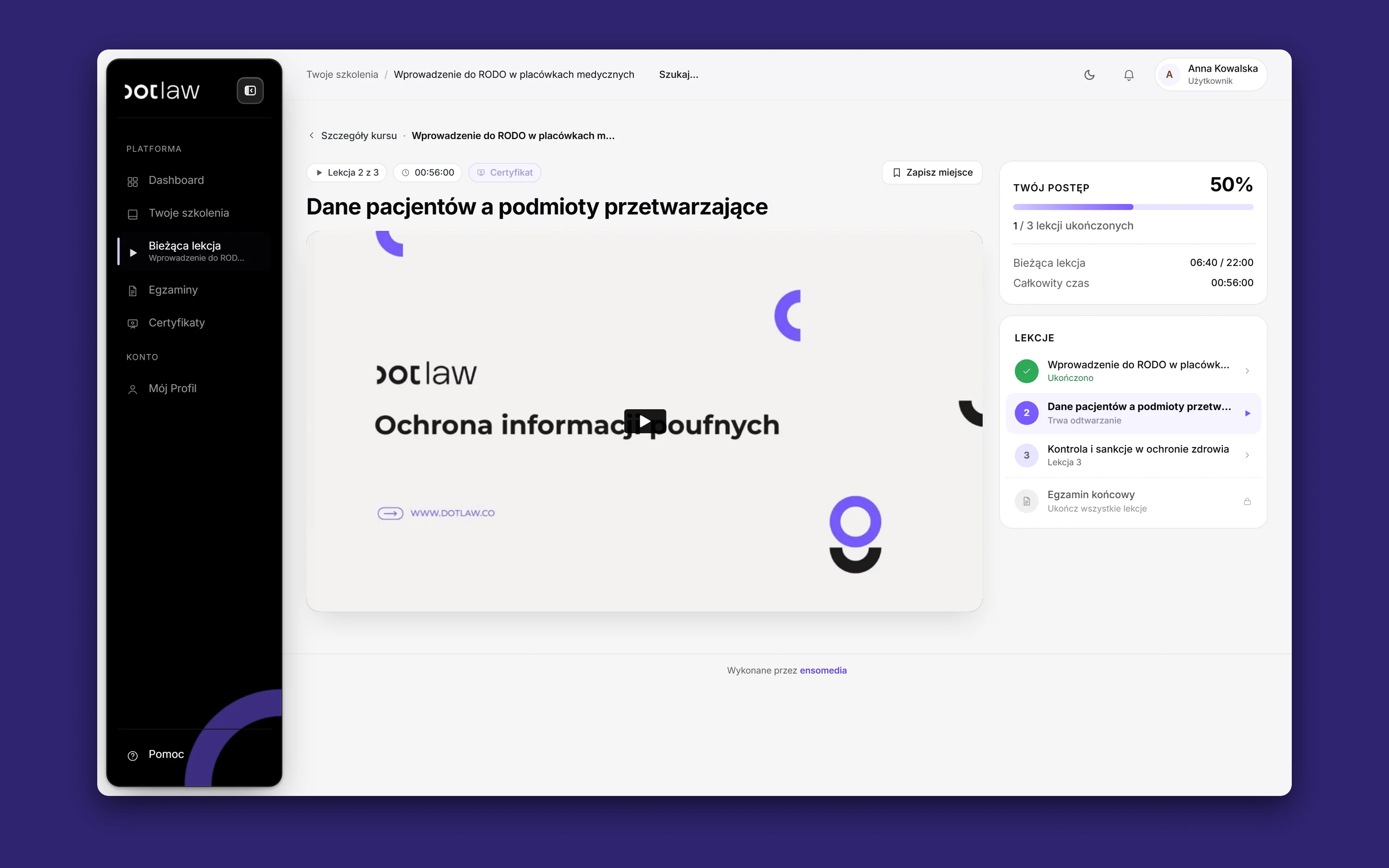 Akademia dotlaw, Wielofirmowy system LMS B2B