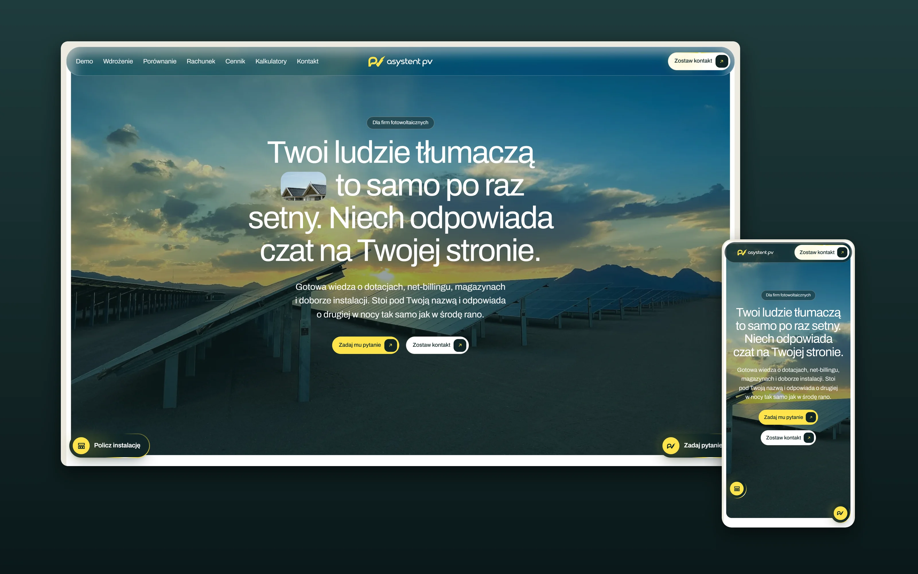 Asystent PV, Asystent AI dla firm fotowoltaicznych