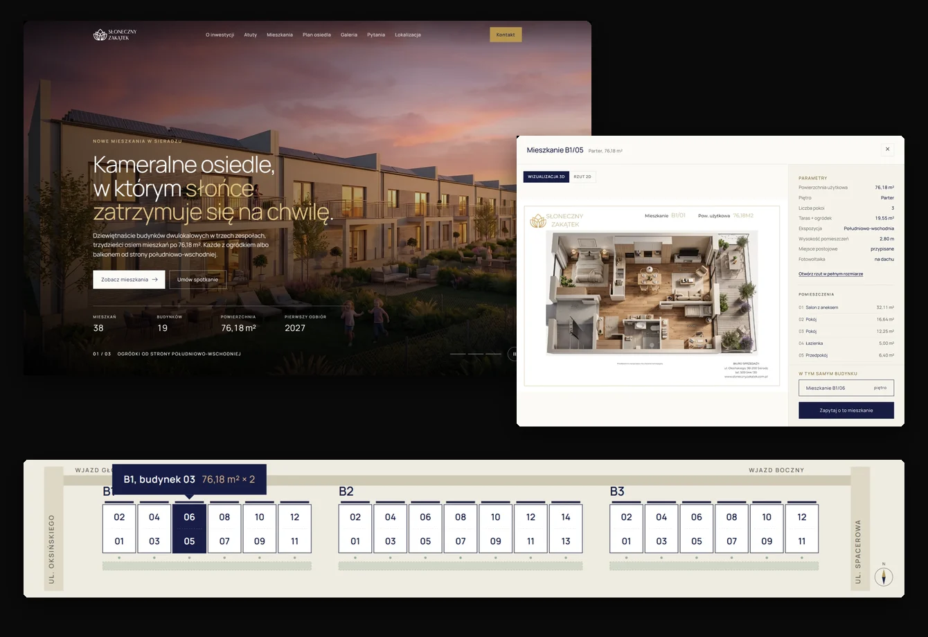 Słoneczny Zakątek, Housing estate website